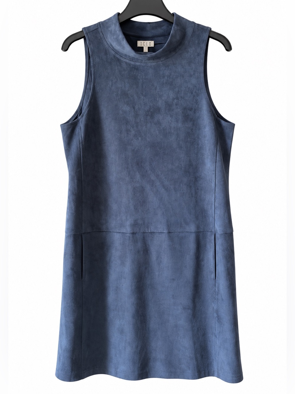 TCEC Blue Sleeveless Dress with pockets
